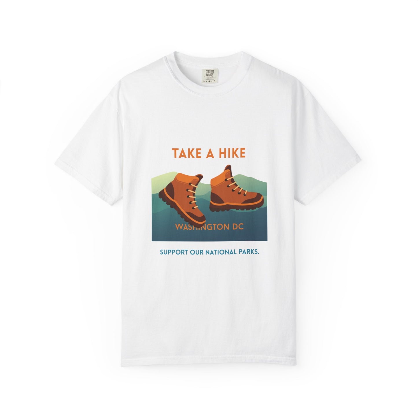 Take A Hike Graphic T Hiking Boots White