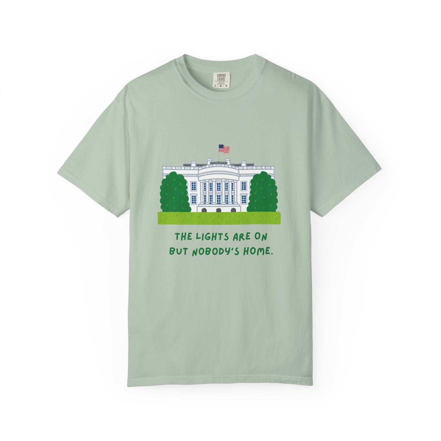 Graphic T shirt political left green
