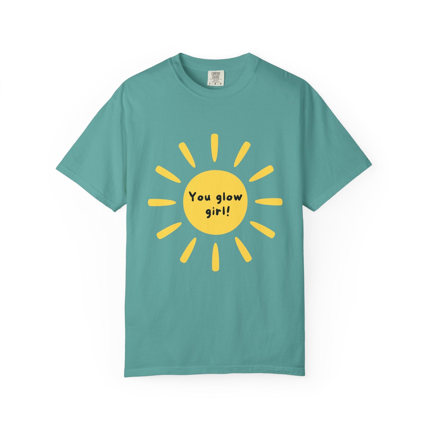 Graphic T shirt sun blue