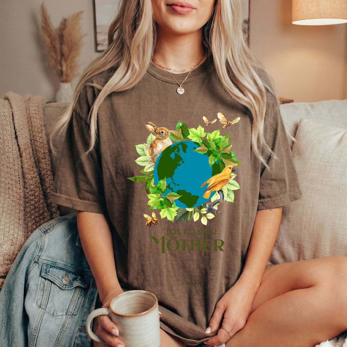 Love Your Mother 100% Cotton Climate Change T-shirt