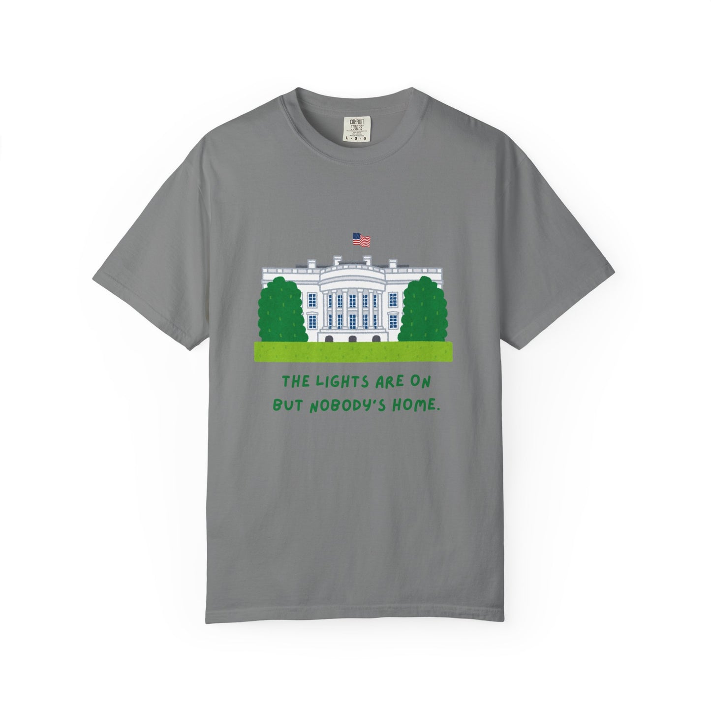 Graphic T shirt political left grey gray