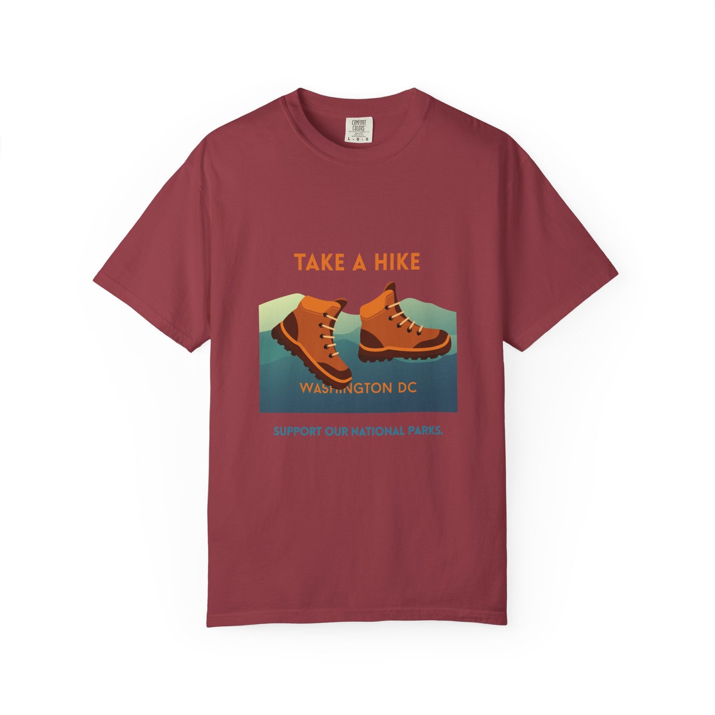 Take A Hike Graphic T Hiking Boots red