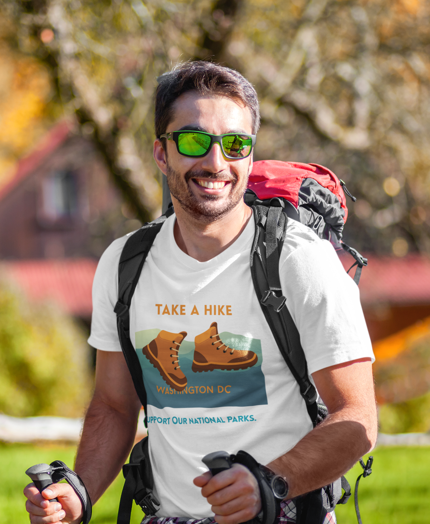 "Take A Hike Washington DC" Graphic T-shirt for National Park Lovers