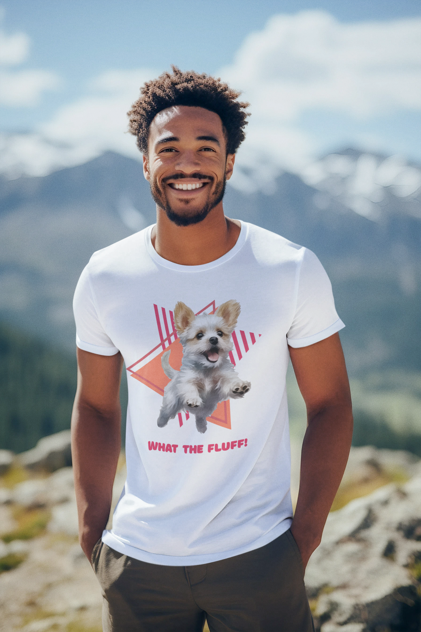 "What the Fluff!" Dog Lover's Graphic Tee