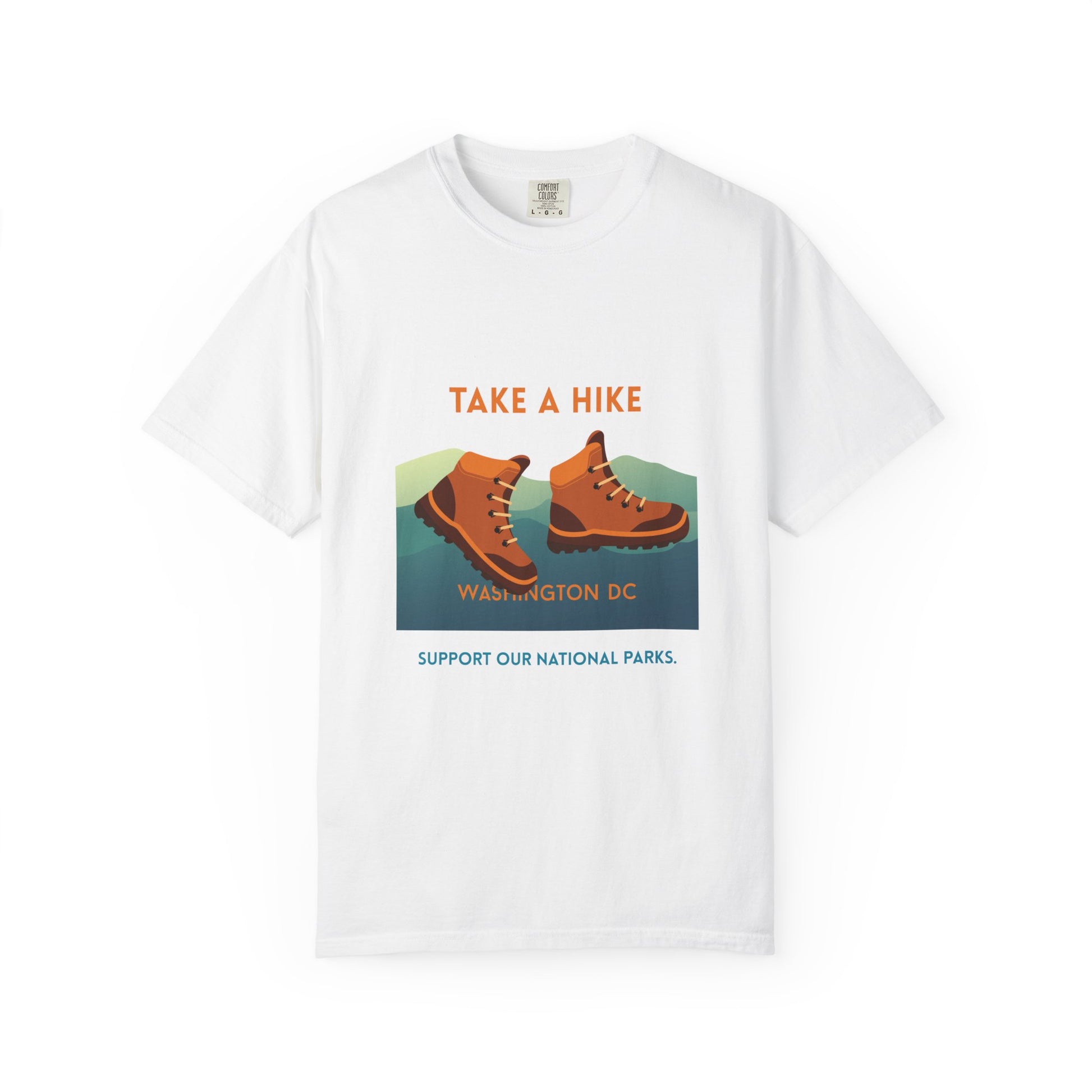 Take A Hike Graphic T Hiking Boots White