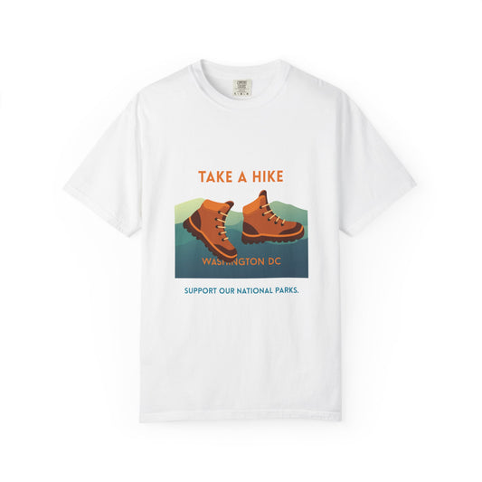 Take A Hike Graphic T Hiking Boots White