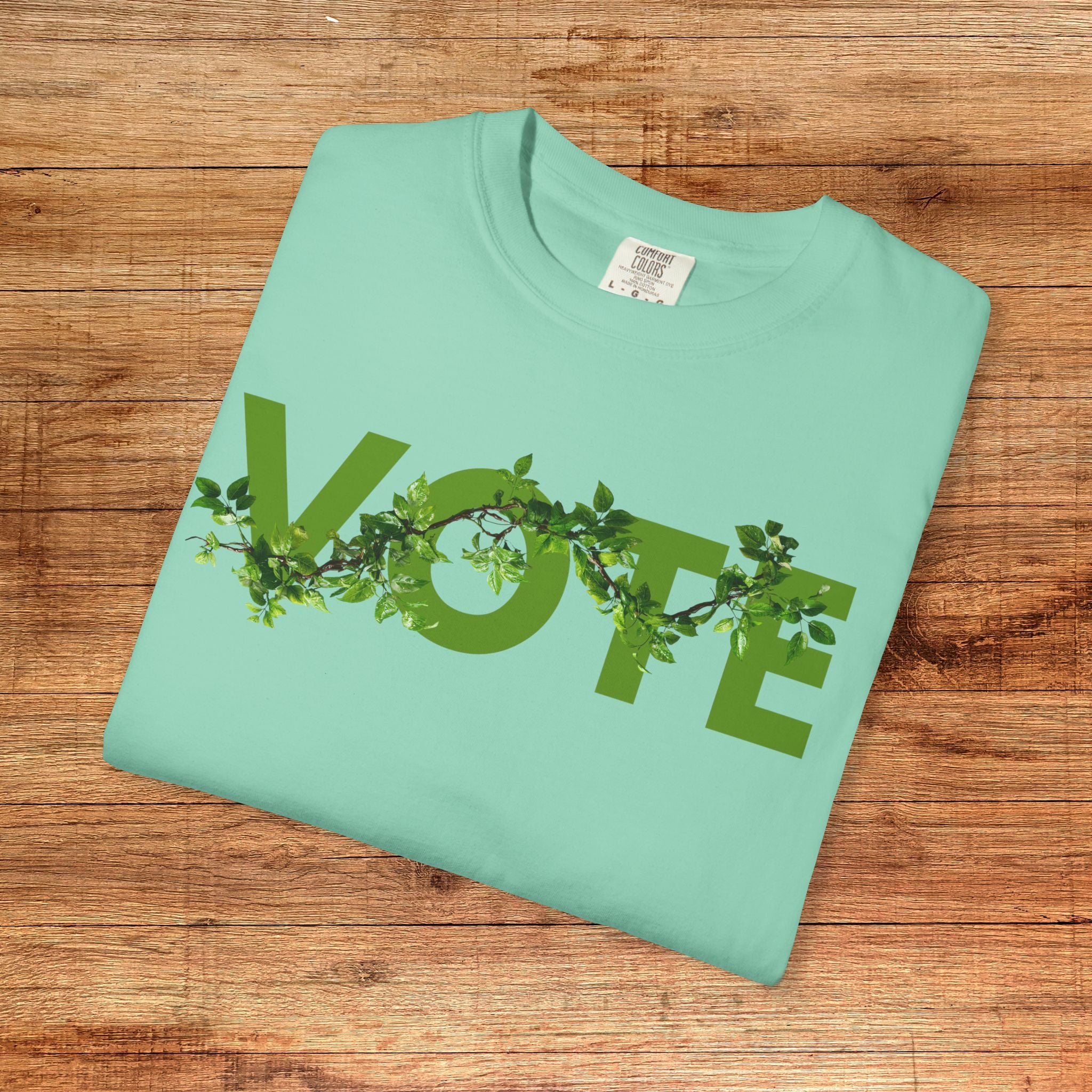 "Vote Green" 100% Cotton Climate Change Tee