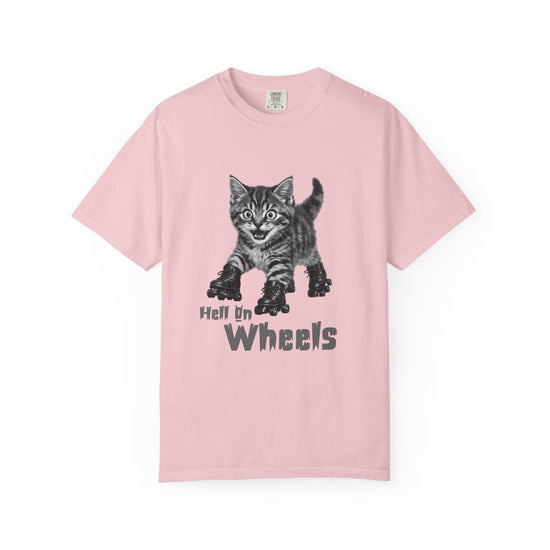 "Hell On Wheels" Roller Skating Cat Tee