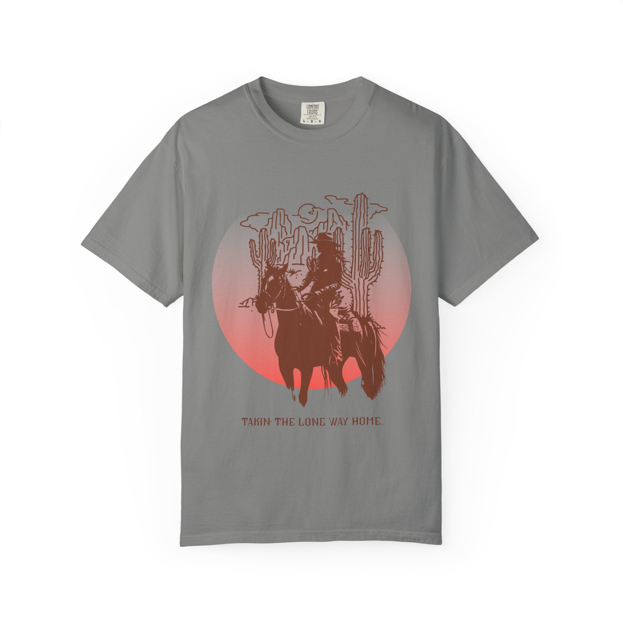 "Takin' The Long Way Home" Vintage Cowgirl Tee