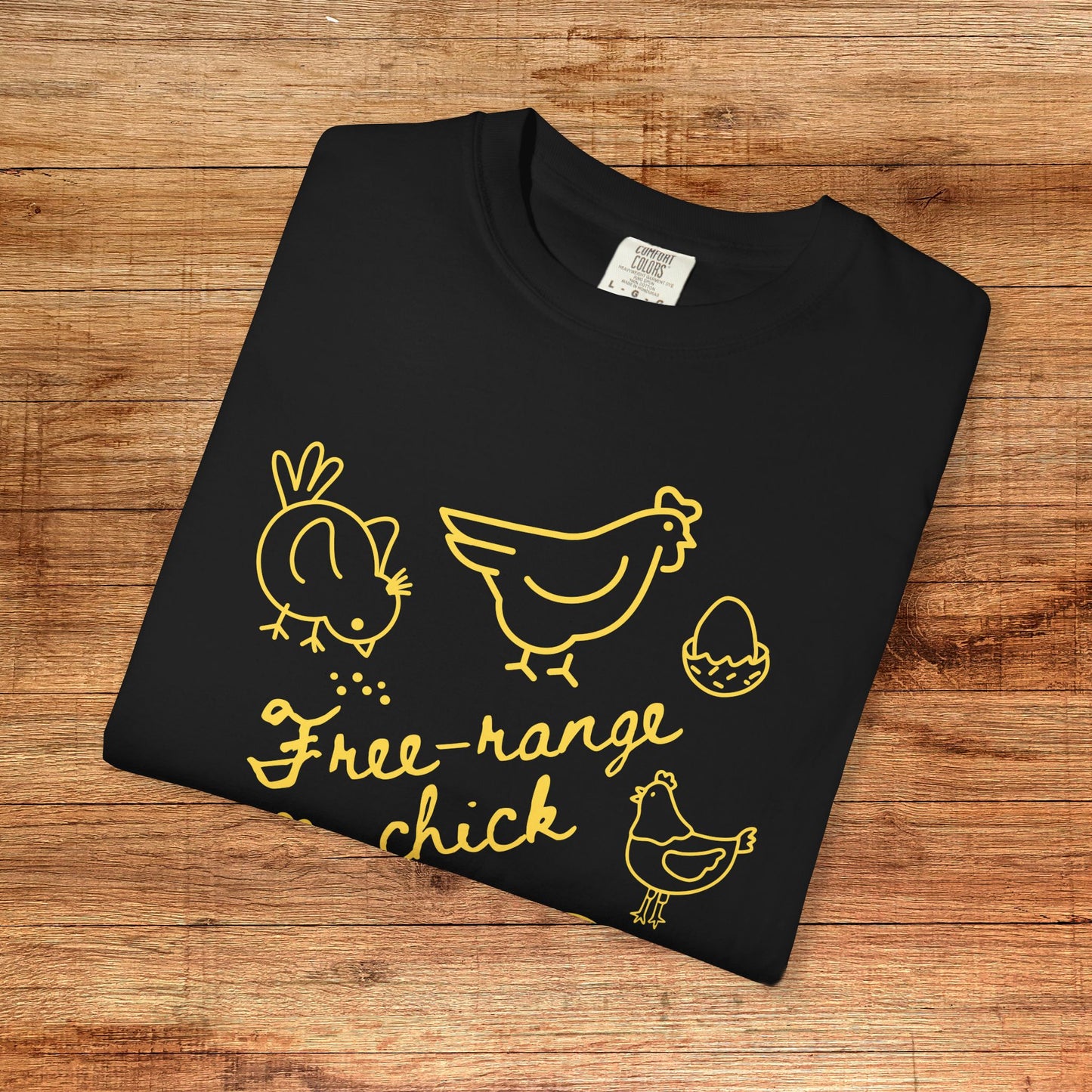 "Free Range Chick" Chicken Scribble Tee