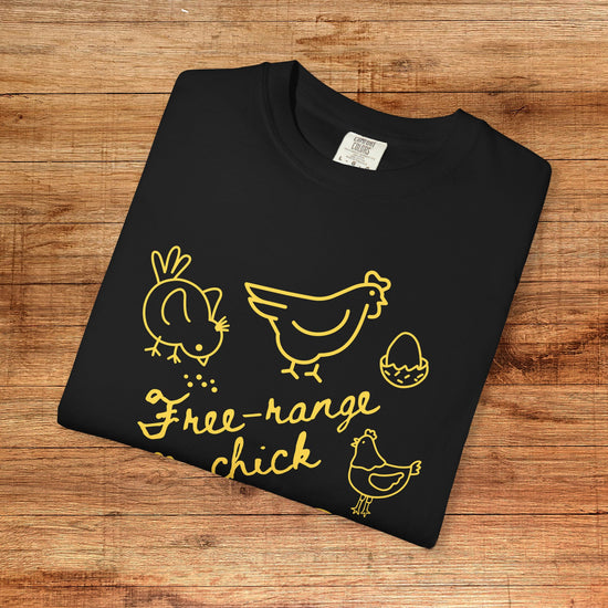 "Free Range Chick" Chicken Scribble Tee