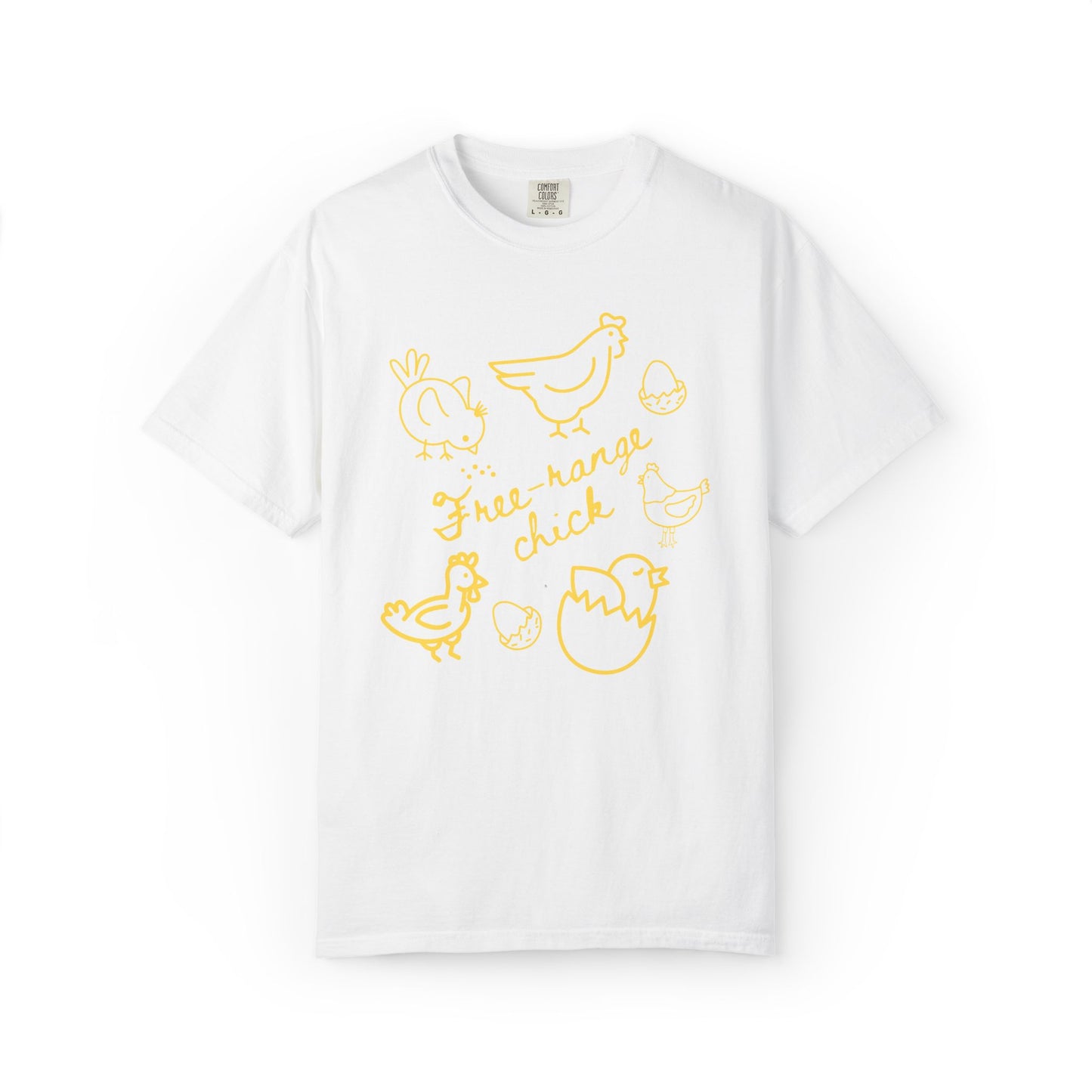"Free Range Chick" Chicken Scribble Tee