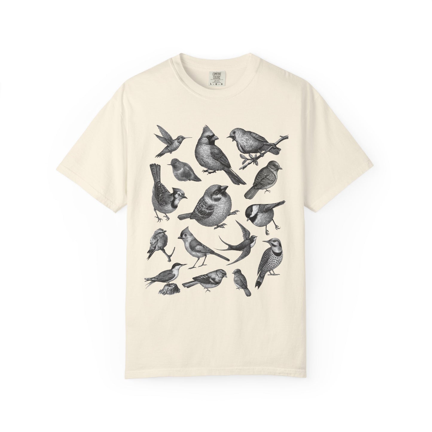 "Bird Collage" Bird Lover Tee