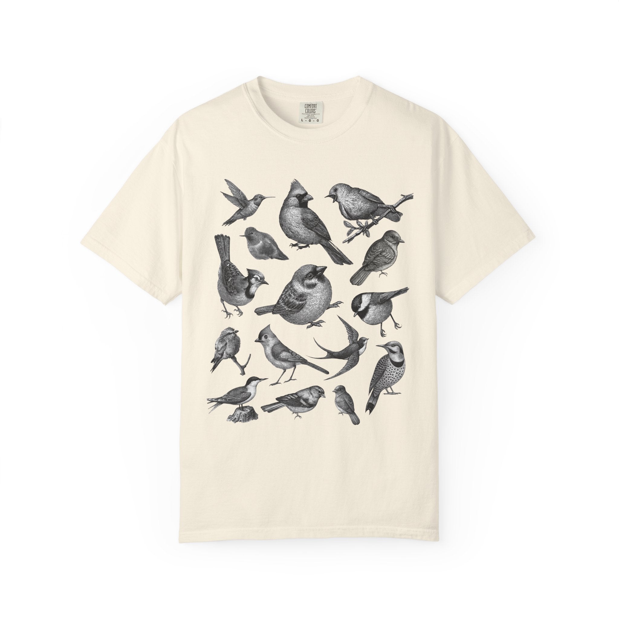 "Bird Collage" Bird Lover Tee