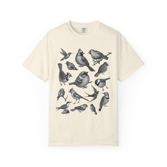 "Bird Collage" Bird Lover Tee