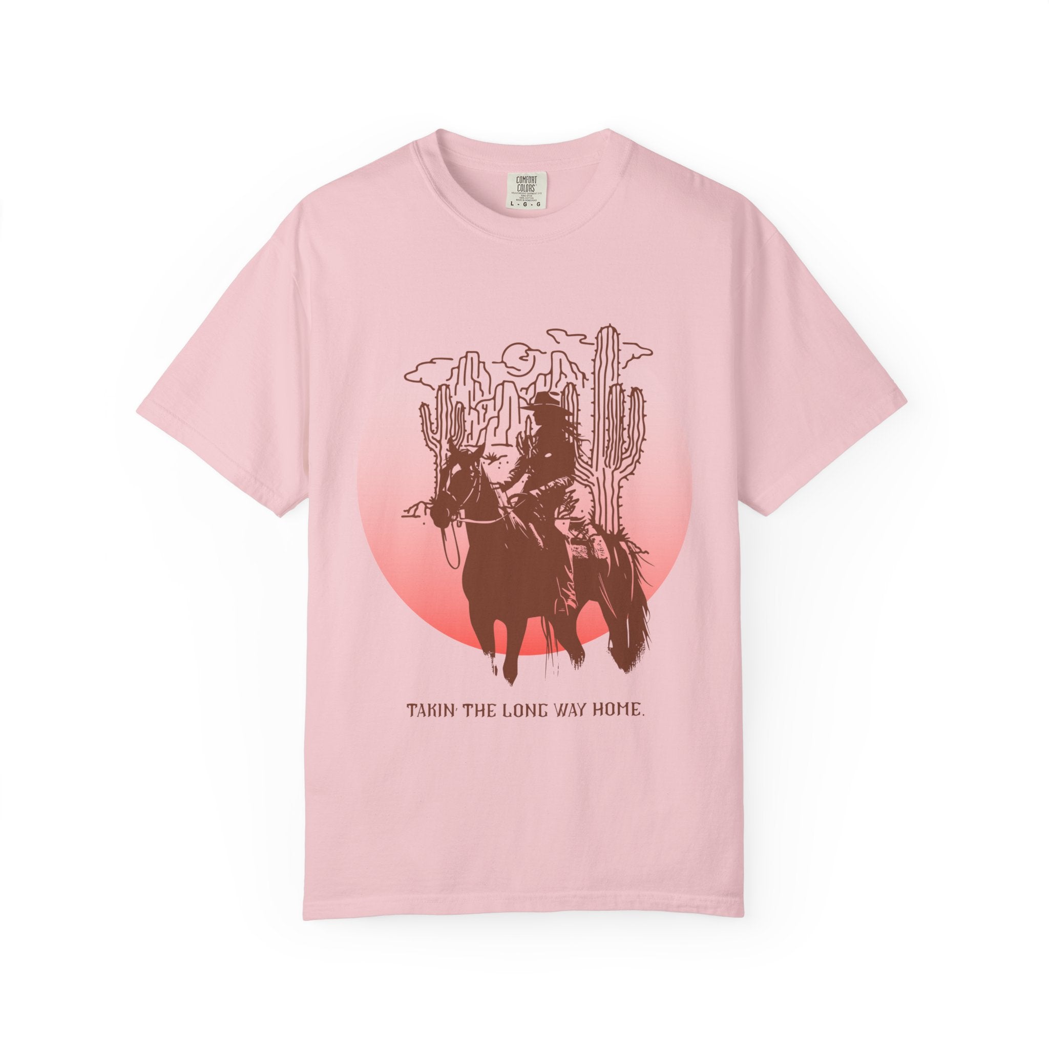 "Takin' The Long Way Home" Vintage Cowgirl Tee