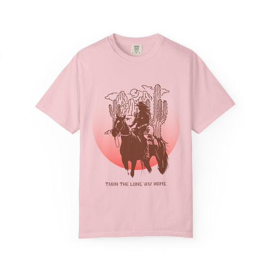 "Takin' The Long Way Home" Vintage Cowgirl Tee