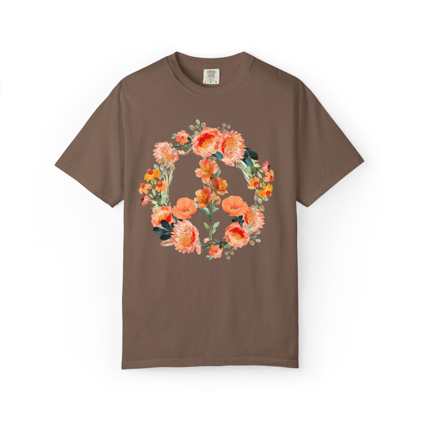 "Floral Peace Sign" Flower Lover's Peace Tee