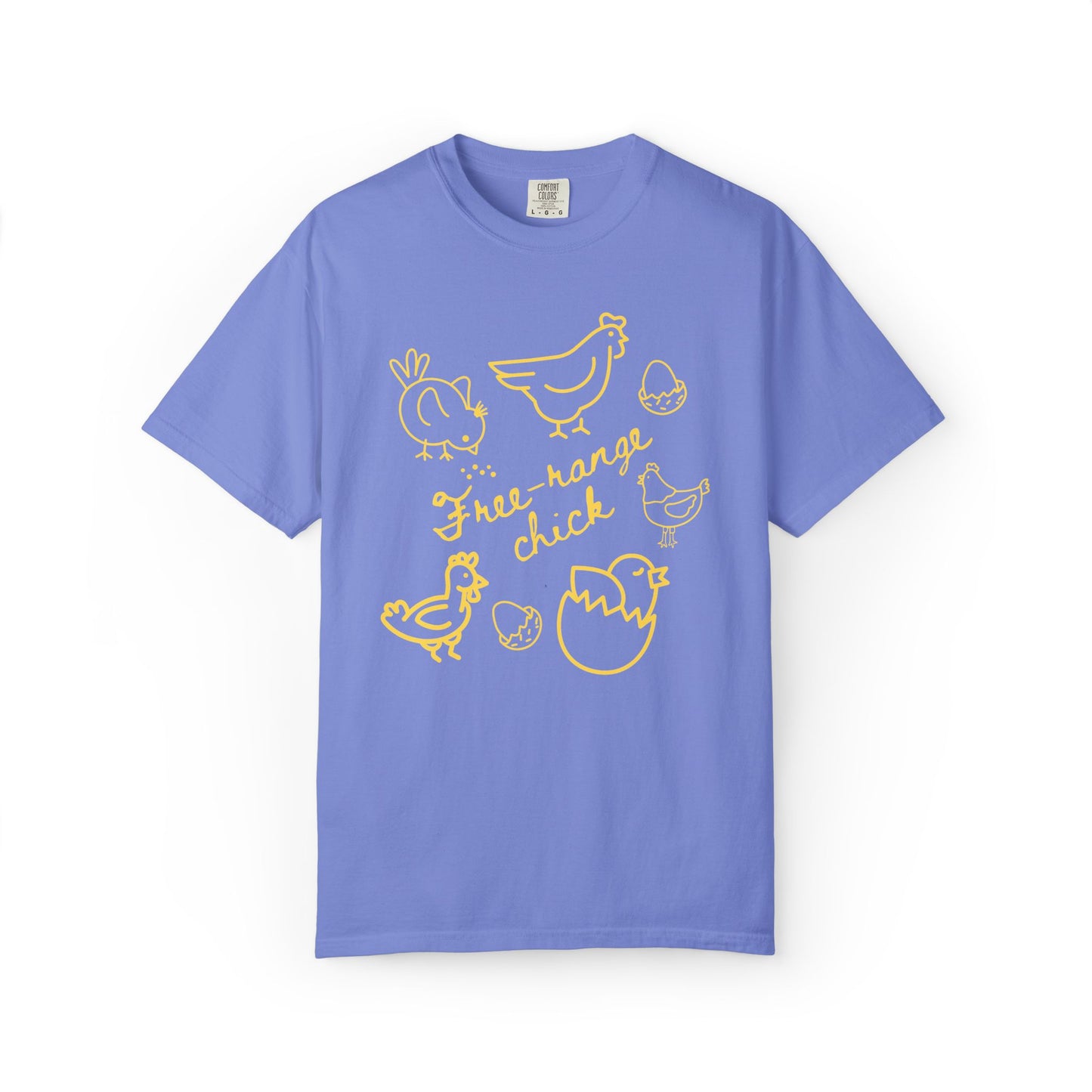 "Free Range Chick" Chicken Scribble Tee