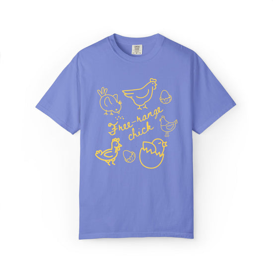 "Free Range Chick" Chicken Scribble Tee