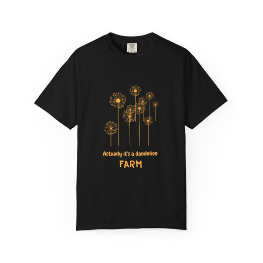 Graphic T shirt for plant lovers black