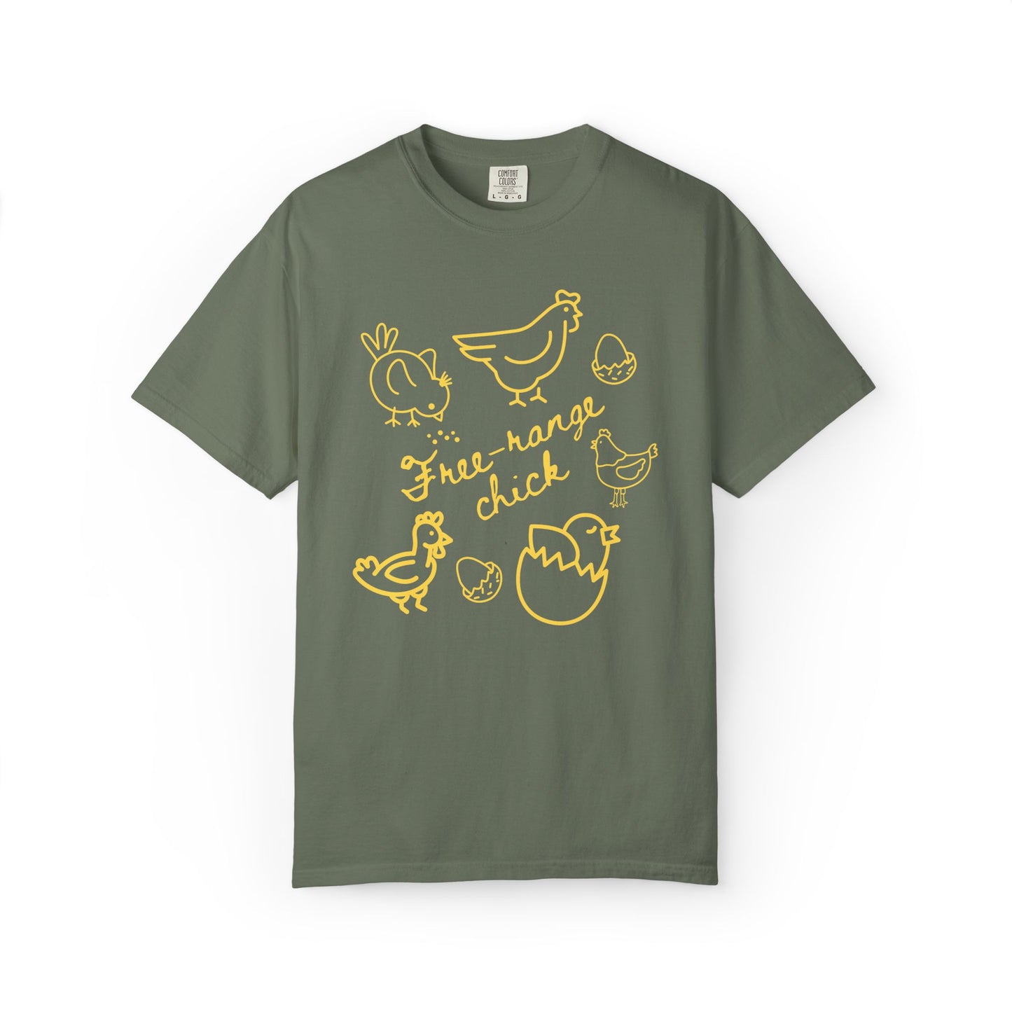 "Free Range Chick" Chicken Scribble Tee