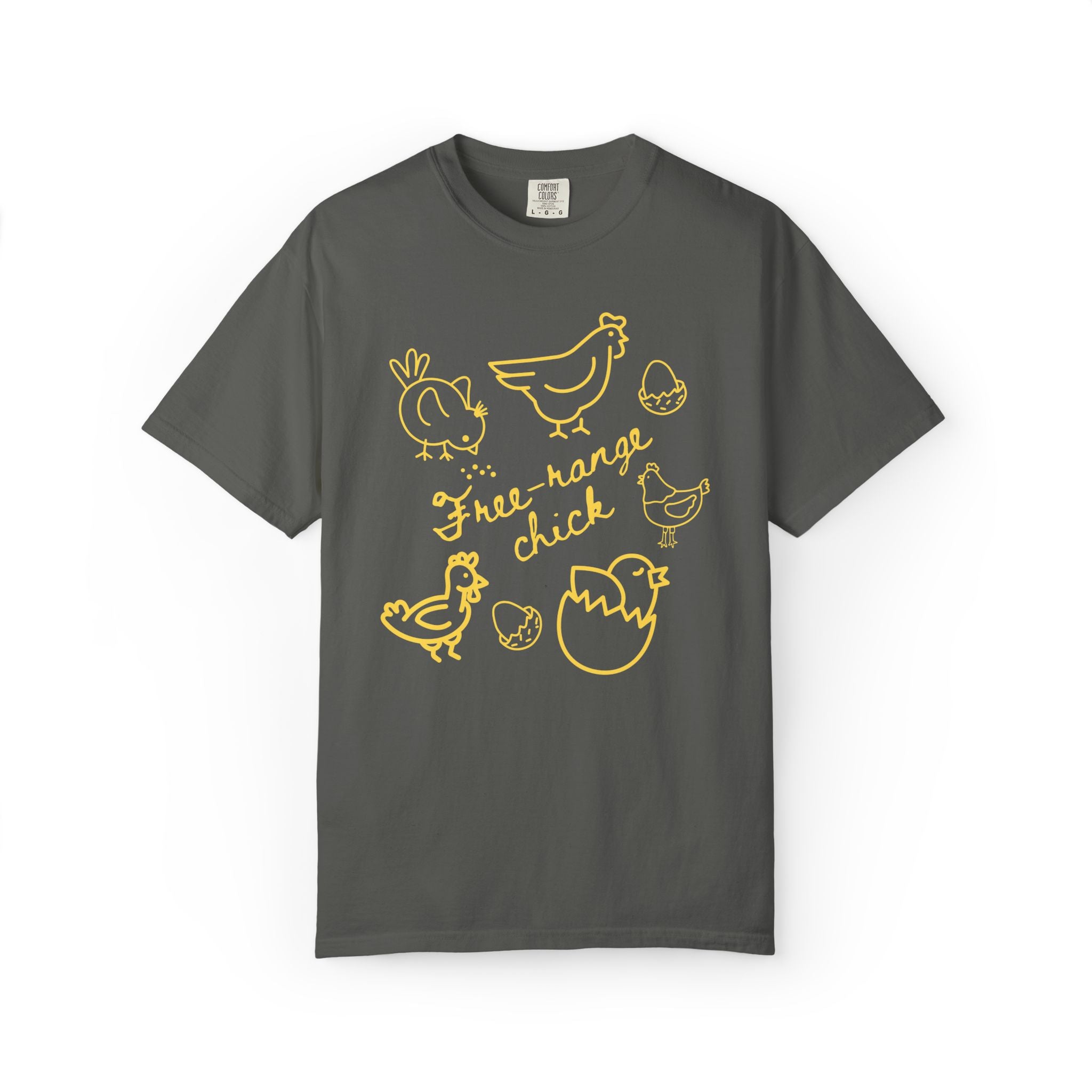 "Free Range Chick" Chicken Scribble Tee