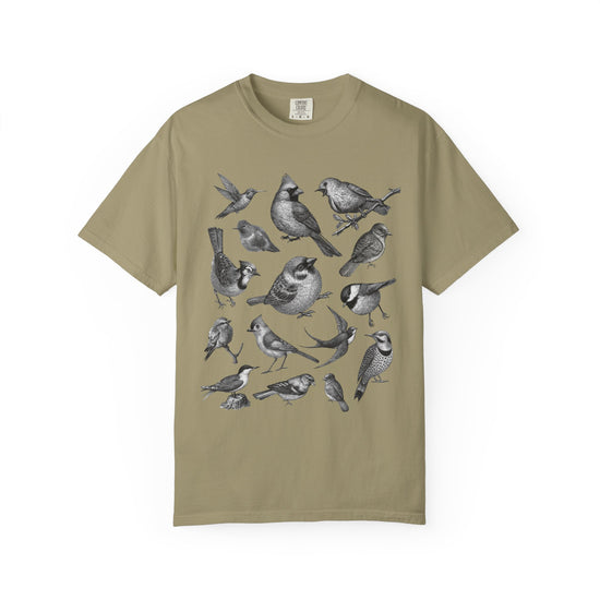 "Bird Collage" Bird Lover Tee