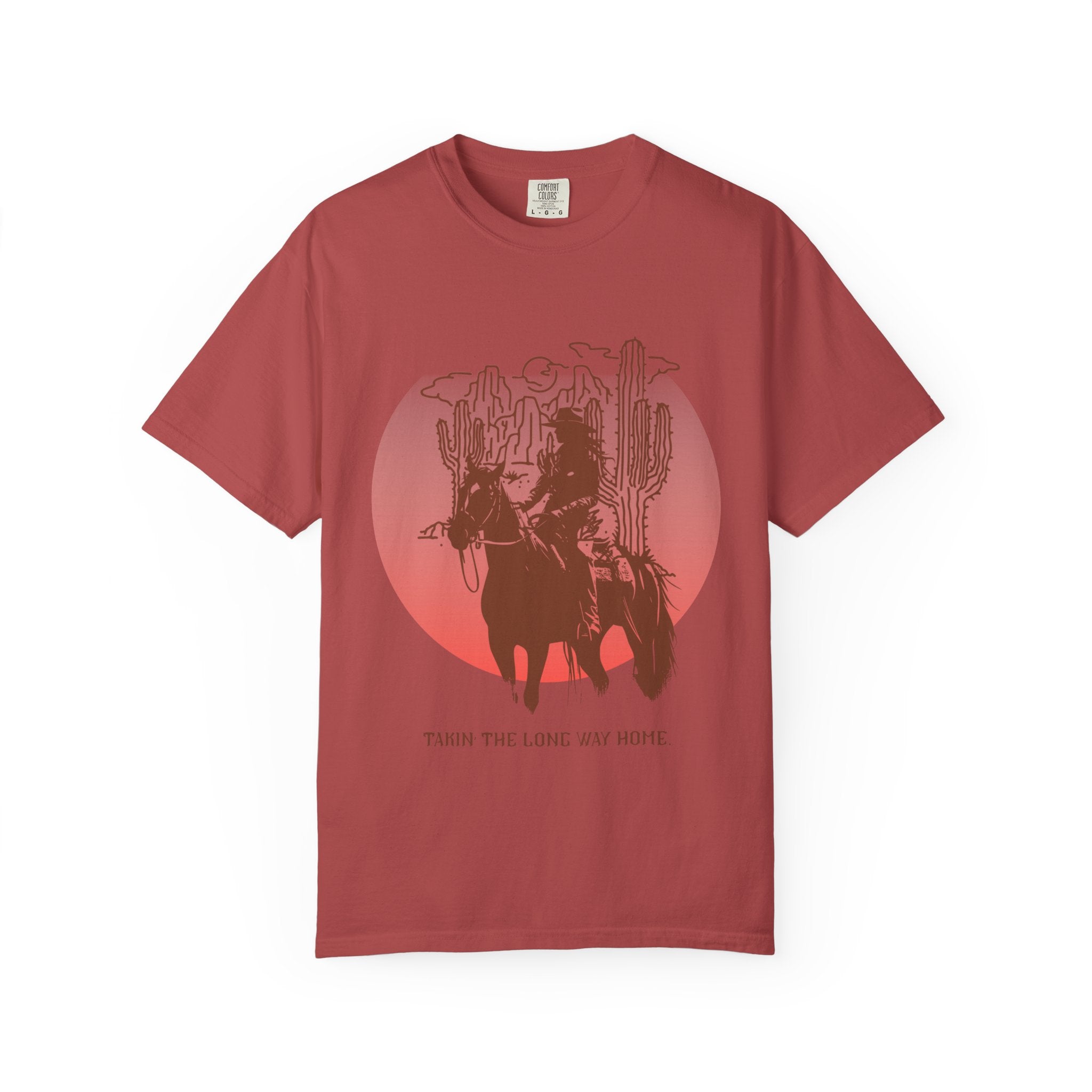 "Takin' The Long Way Home" Vintage Cowgirl Tee