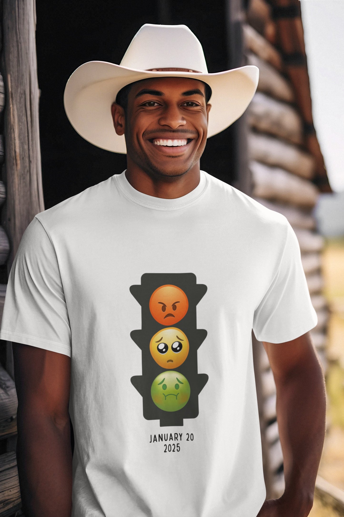 "Emoji Stop Light" Anti-Trump Tee