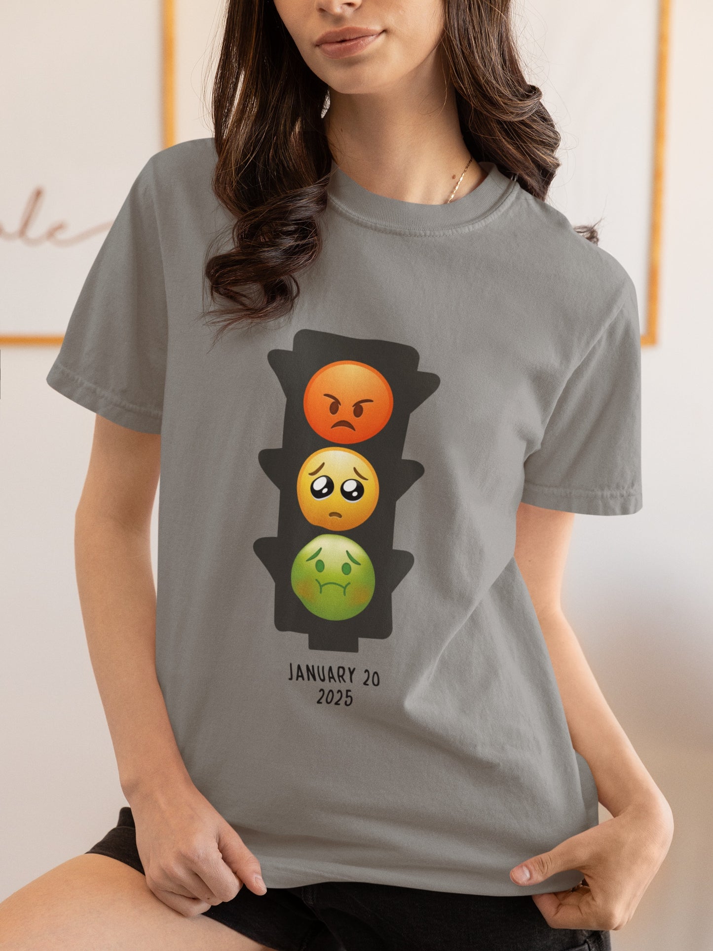 "Emoji Stop Light" Anti-Trump Tee