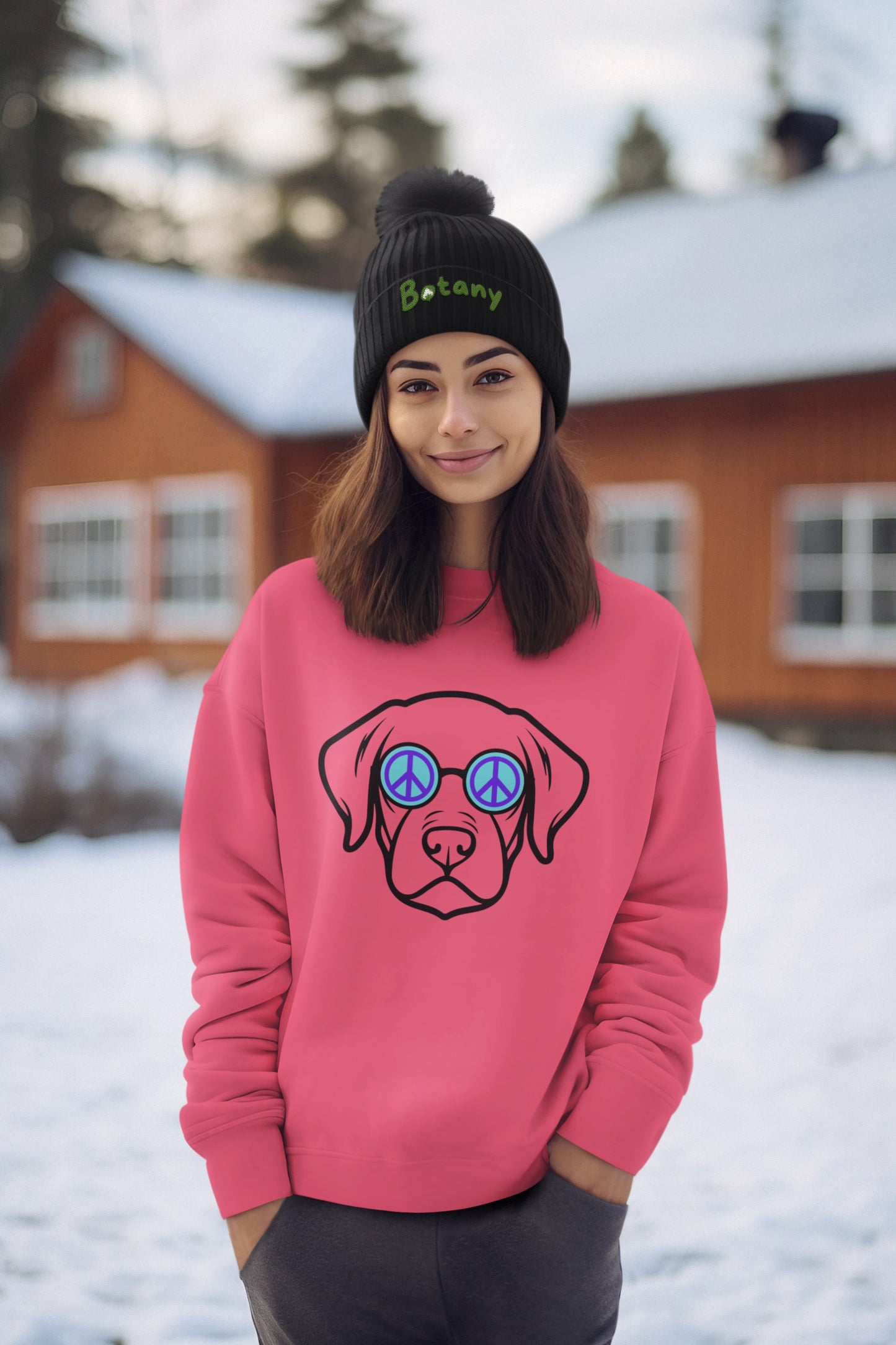 "Peaceful Pup" Peace On Earth Sweatshirt