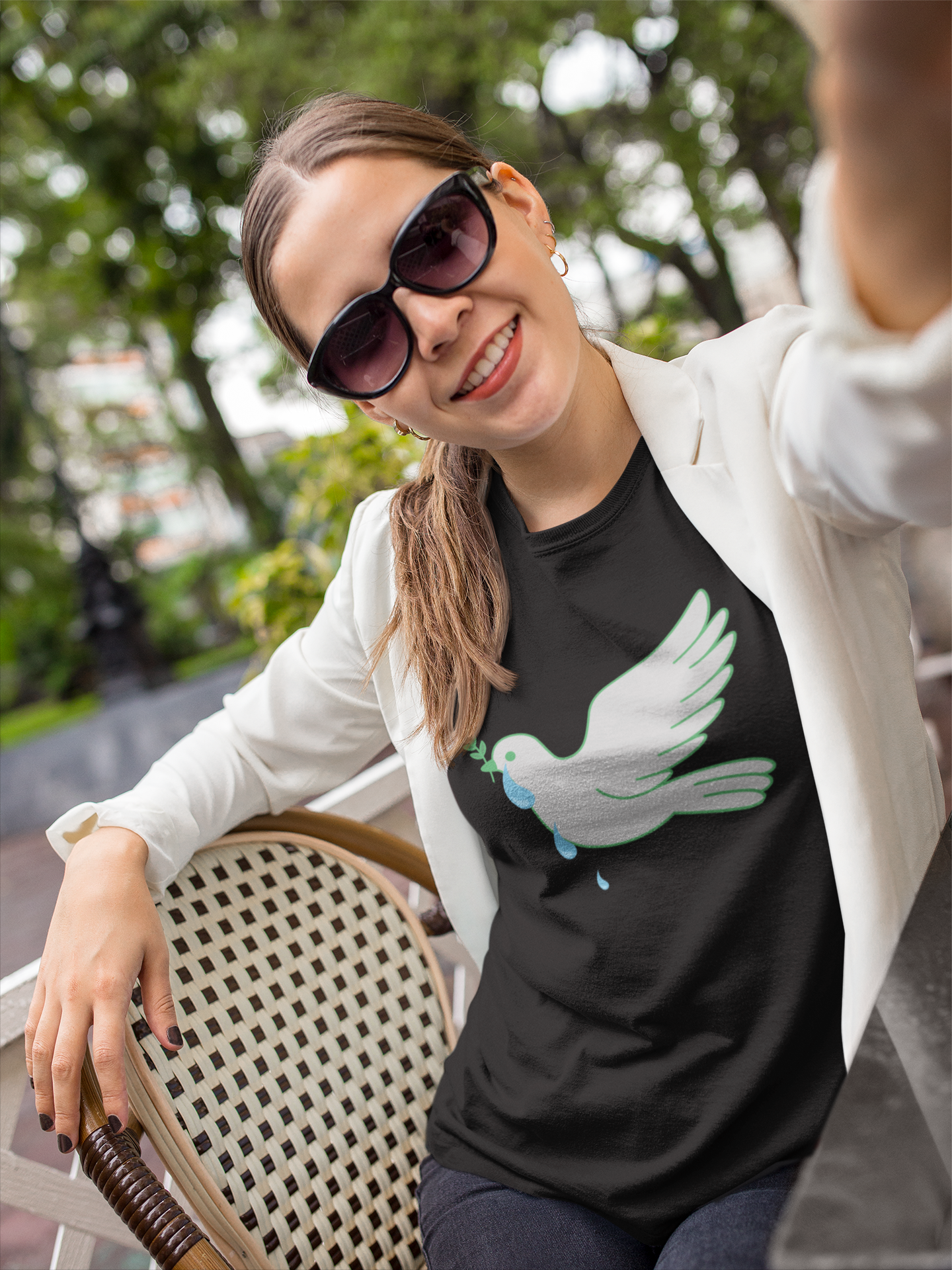 "Tearful Dove" World Peace Tee