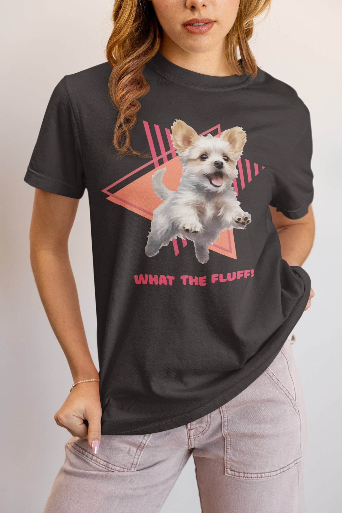 "What the Fluff!"  90's Vibe Dog Tee