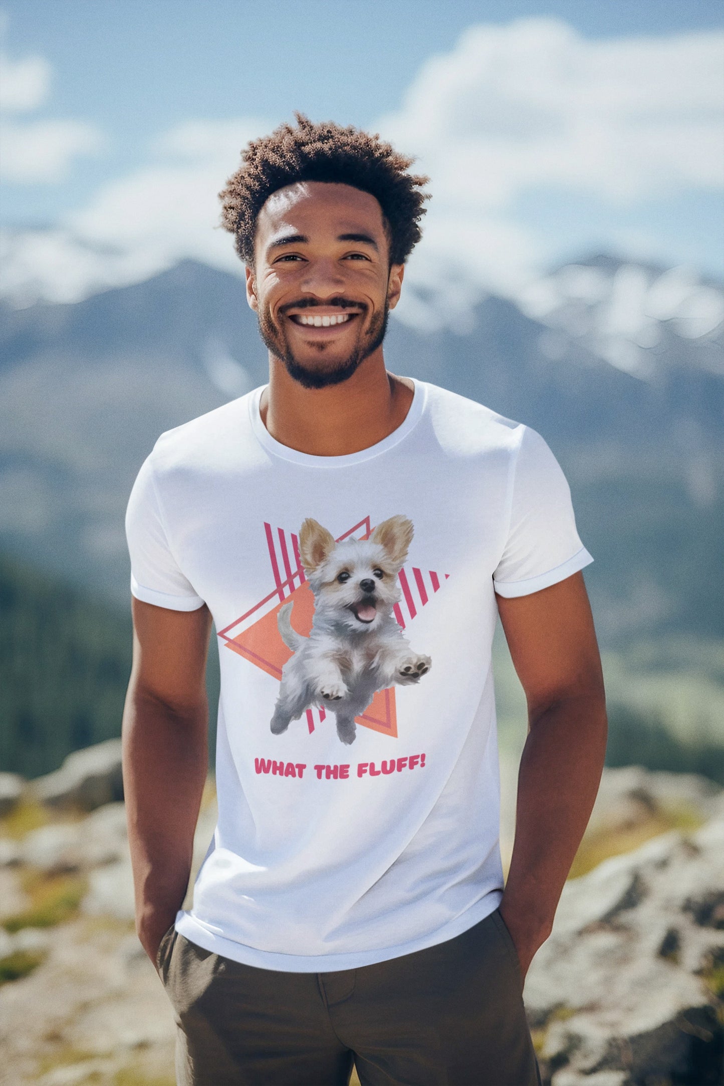 "What the Fluff!"  90's Vibe Dog Tee