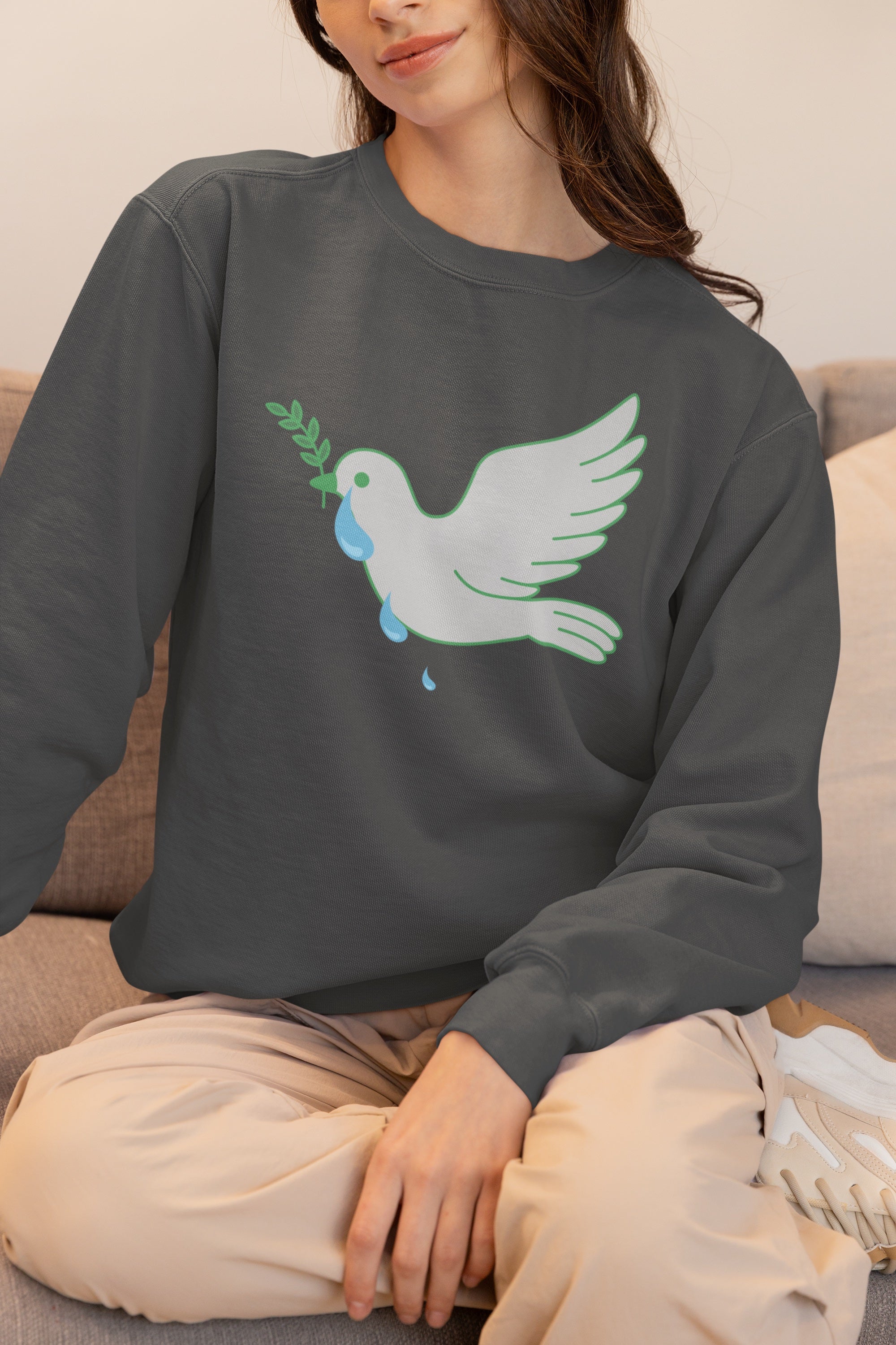 "Tearful Dove"  World Peace Sweatshirt