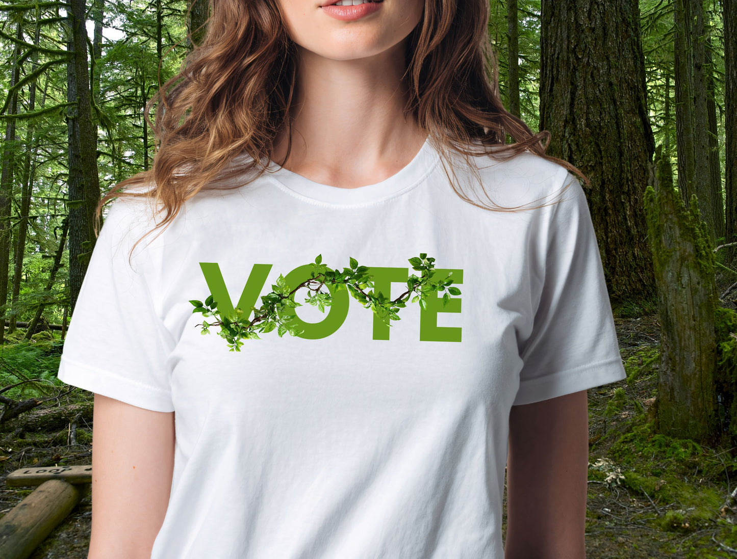"Vote Green" 100% Cotton Climate Change Tee
