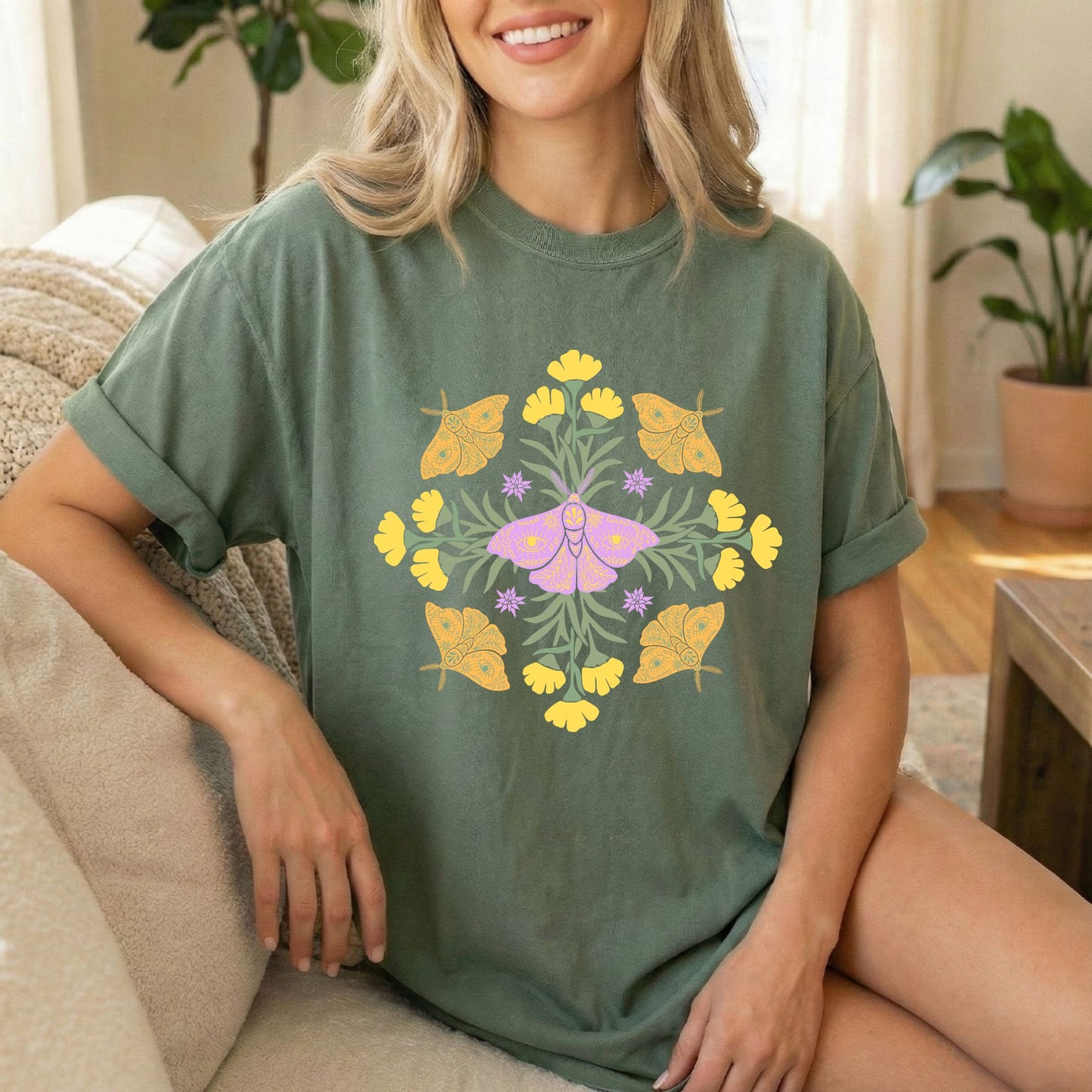 "Butterfly Mandala" 100% Cotton Tee