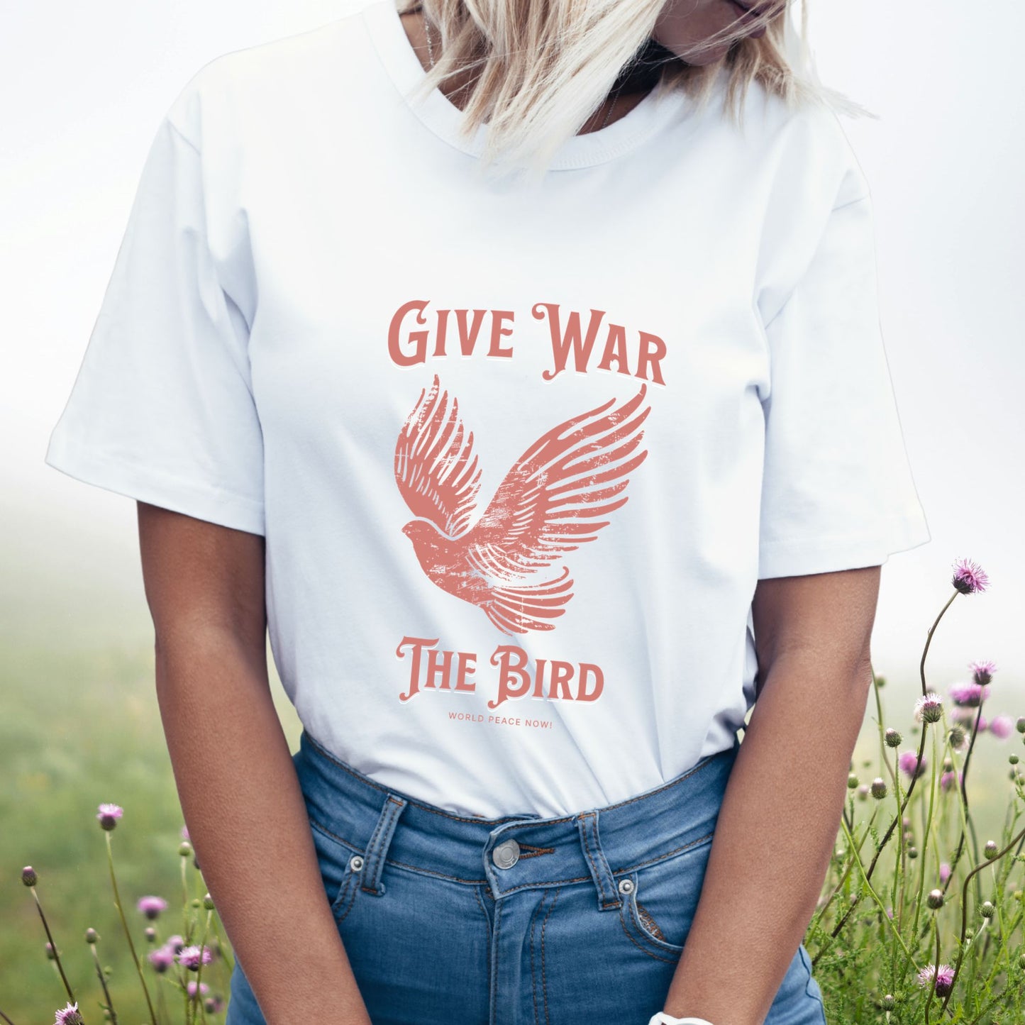 "Give War The Bird" Anti-War Tee