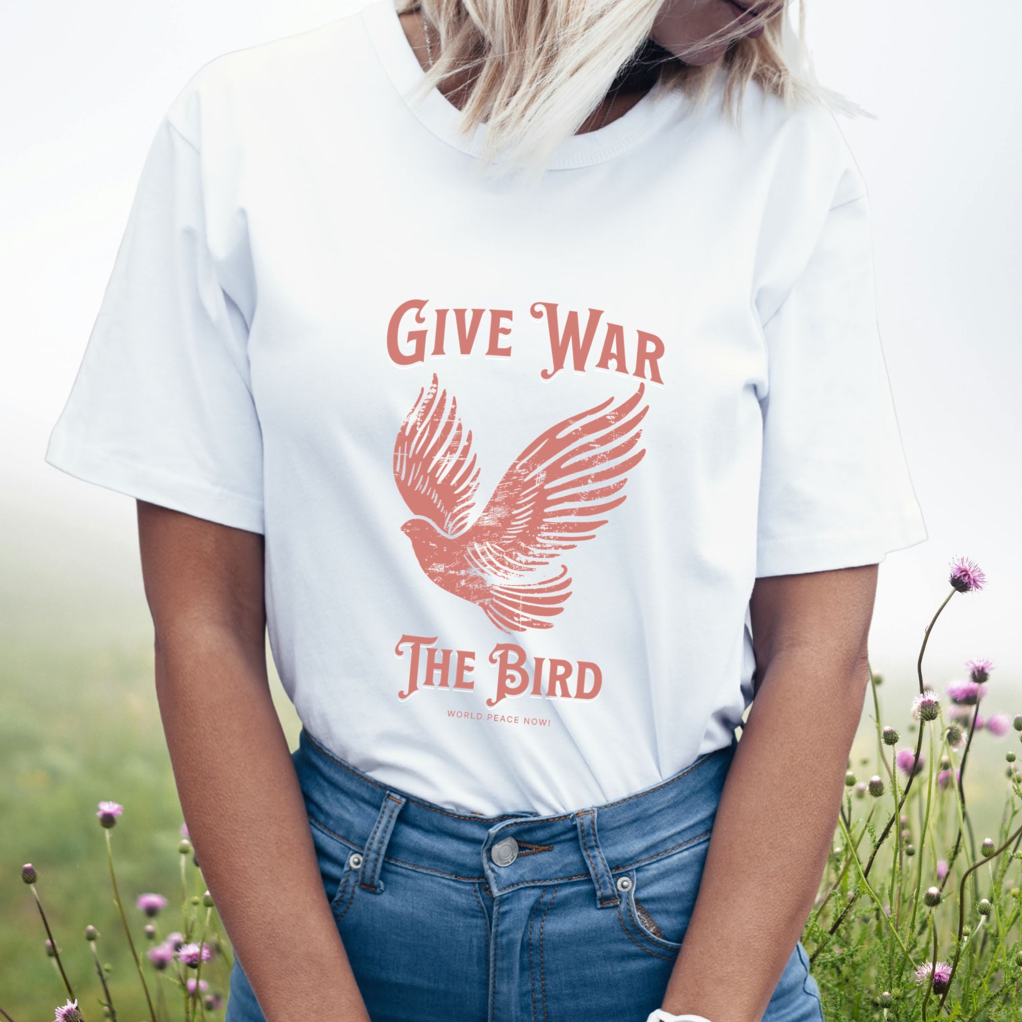 "Give War The Bird" Anti-War Tee