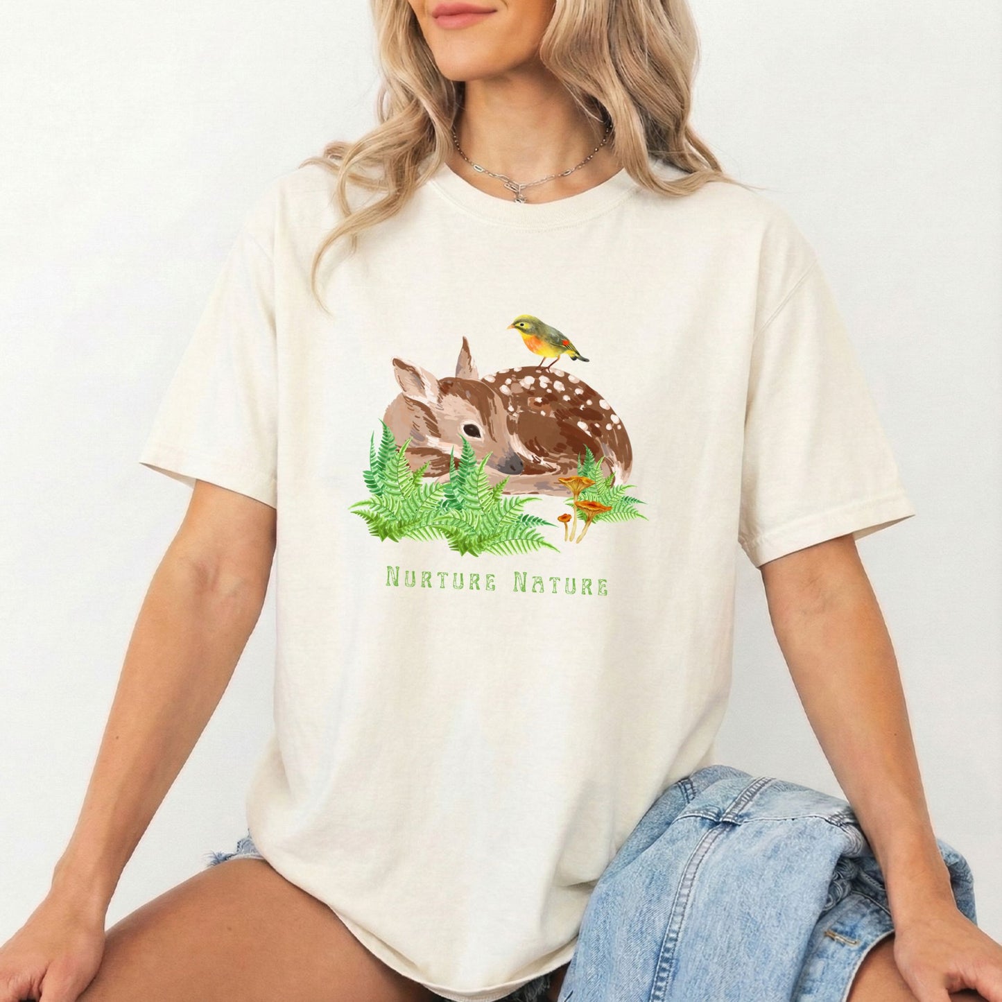 "Nurture Nature" 100% Cotton Nature Lover Tee