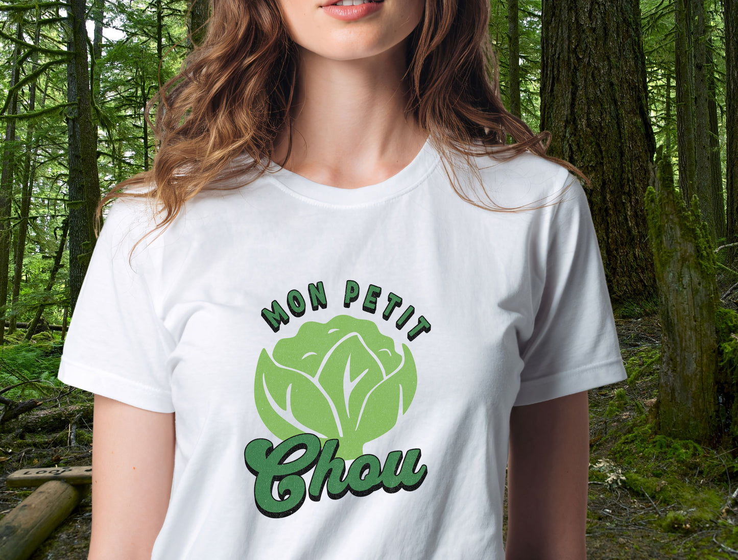 "Mon Petit Chou" Cabbage French Language Tee