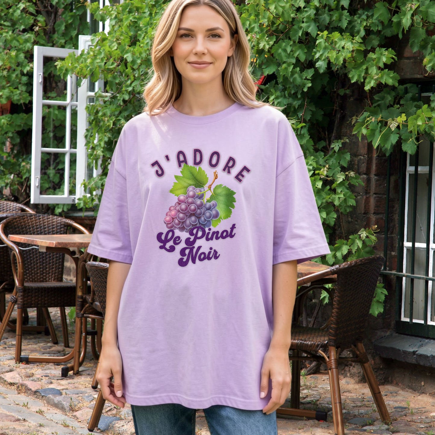 "J'adore Le Pinot Noir" Wine Lover Tee