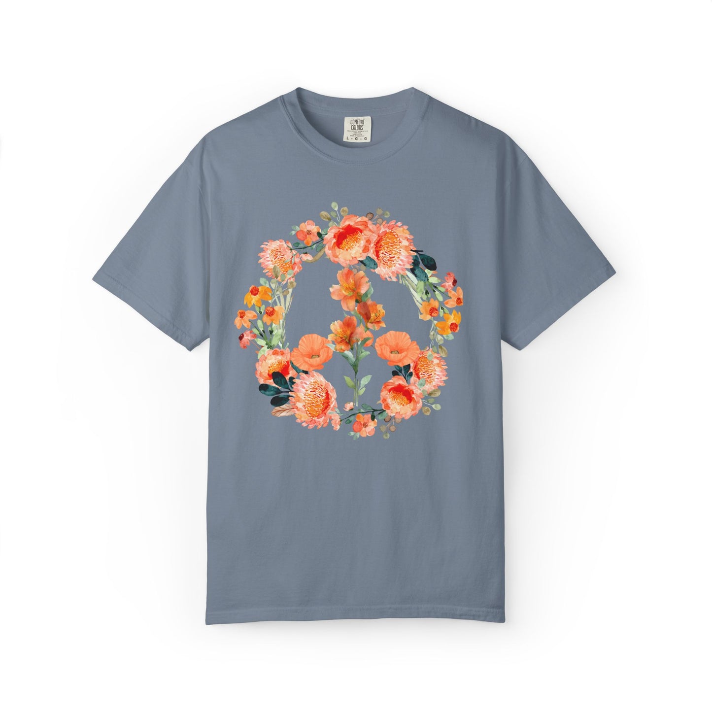"Floral Peace Sign" Flower Lover's Peace Tee