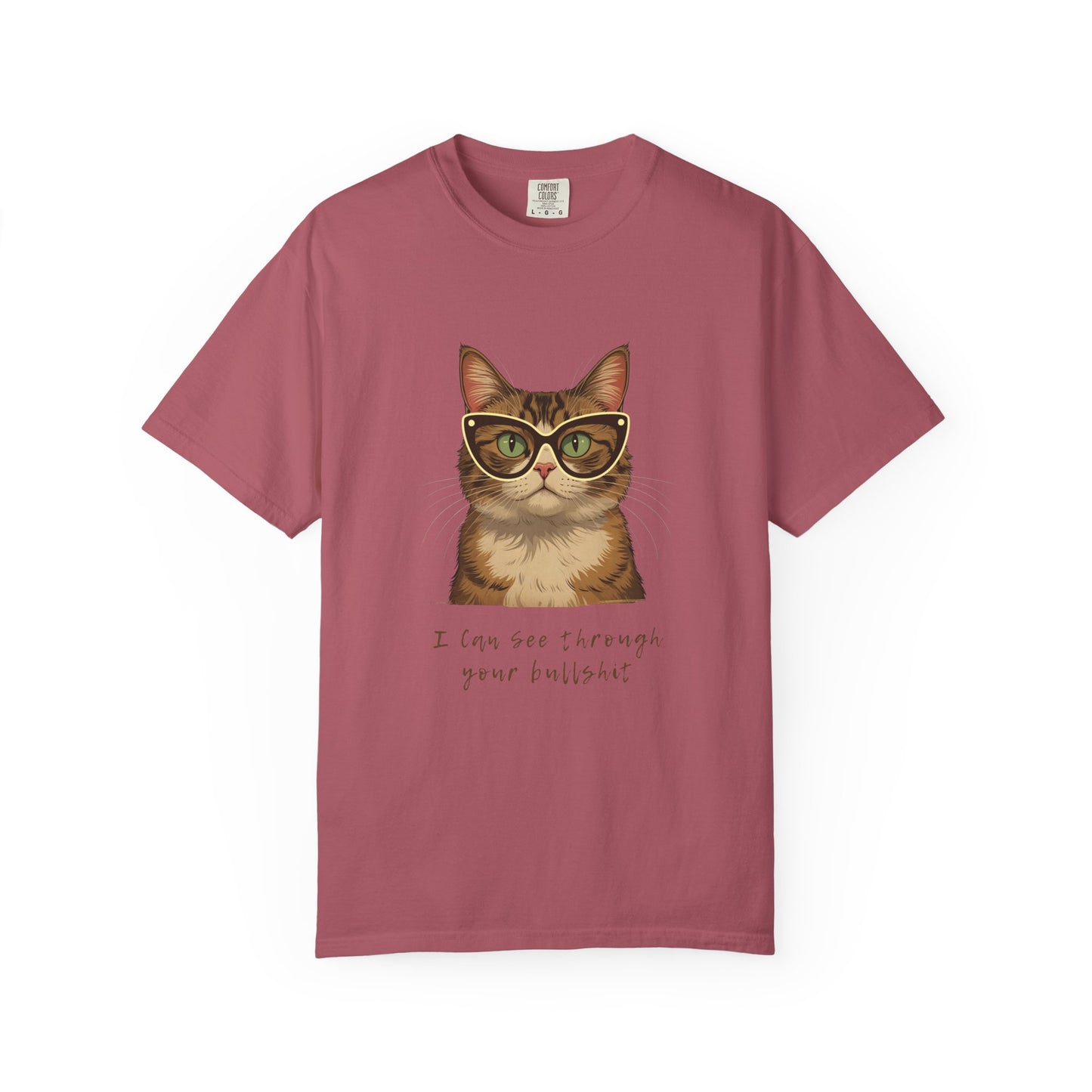 "I Can See Through Your Bullsh*t" Silly Cat Parent Shirt