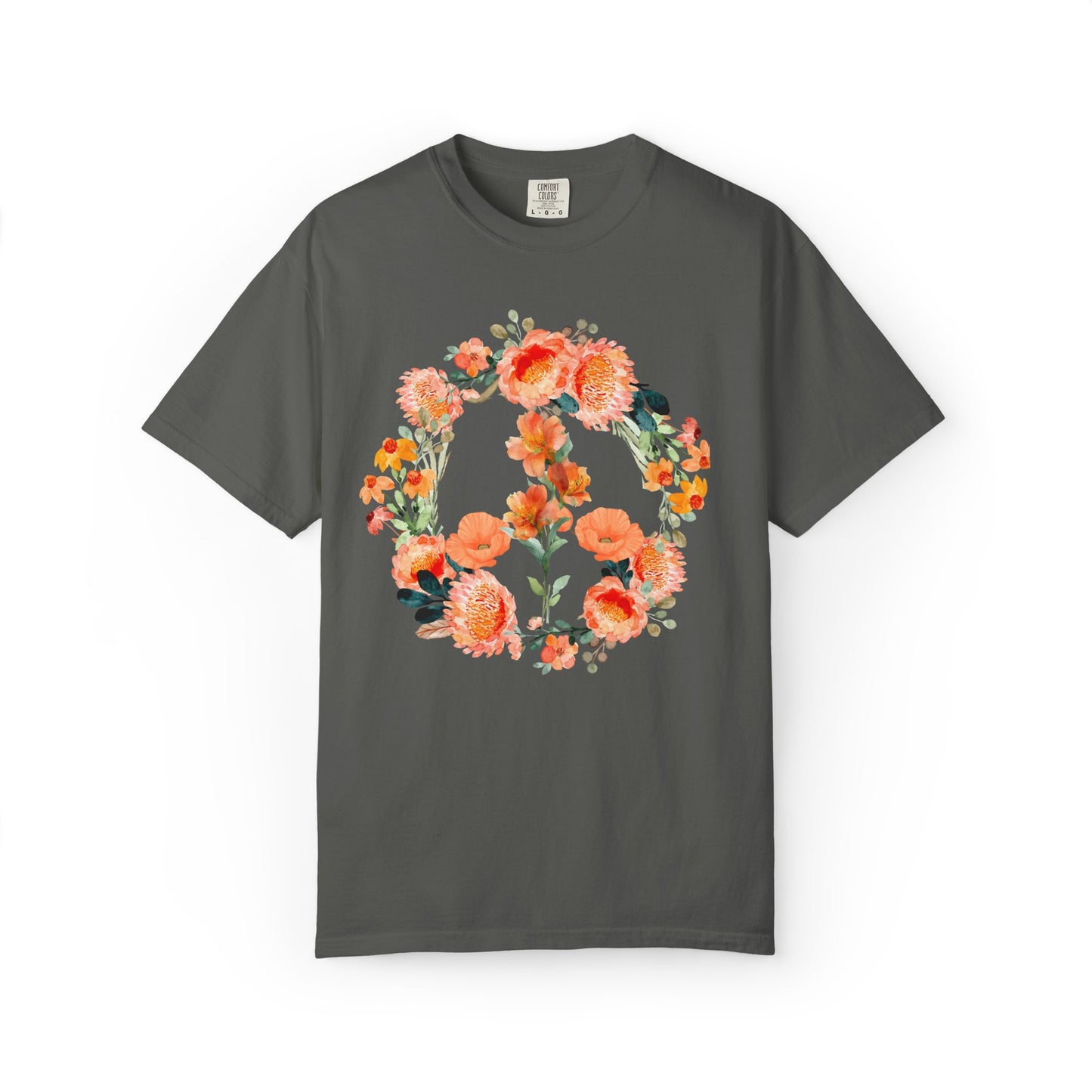 "Floral Peace Sign" Flower Lover's Peace Tee