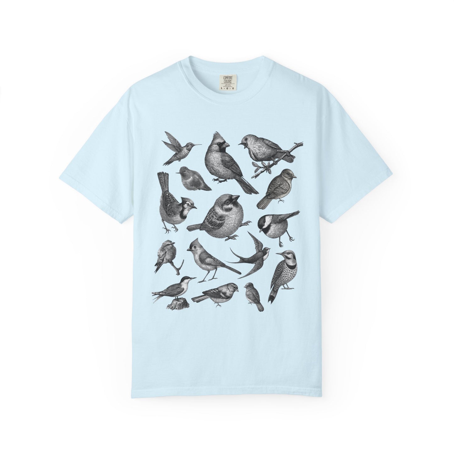 "Bird Collage" Bird Lover Tee