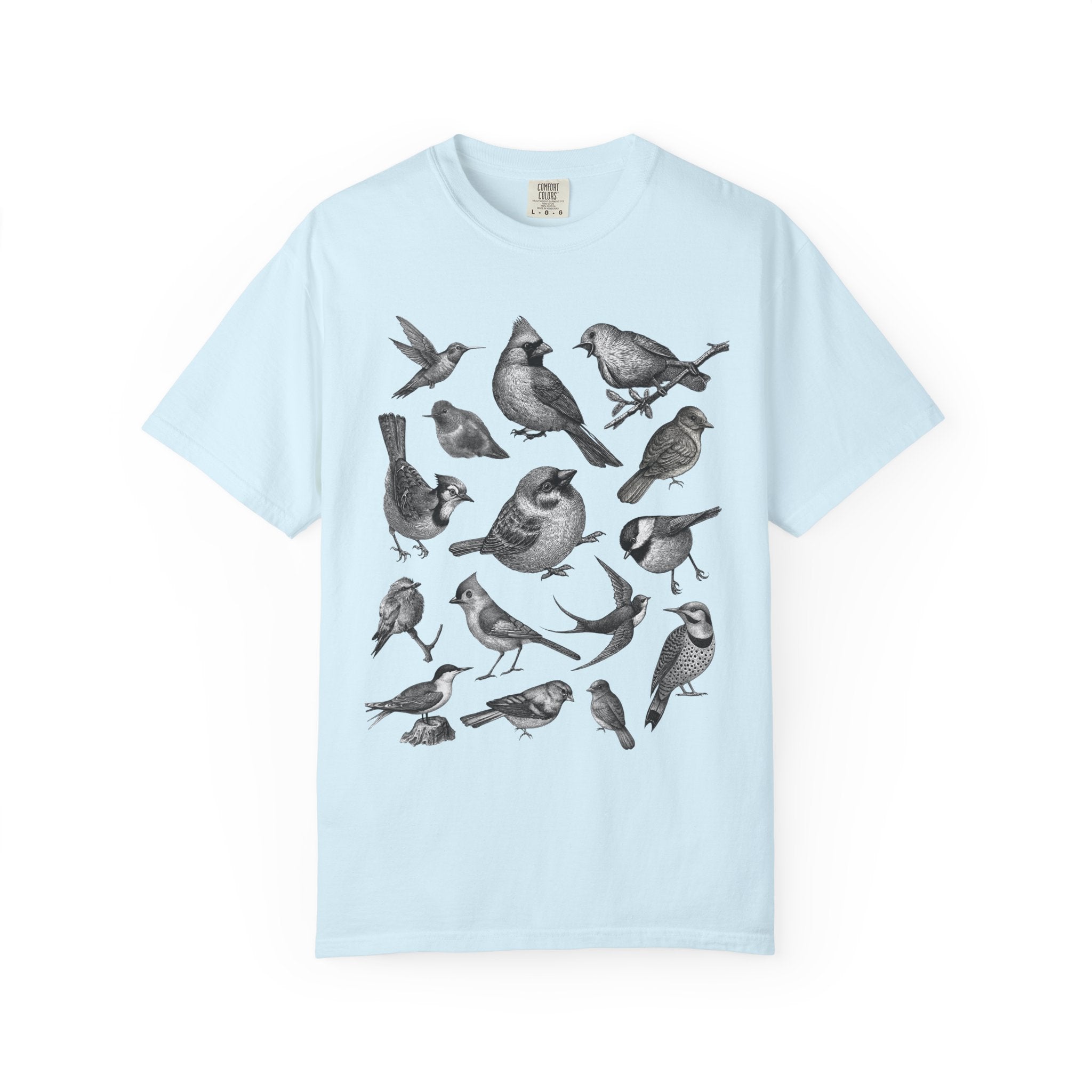 "Bird Collage" Bird Lover Tee