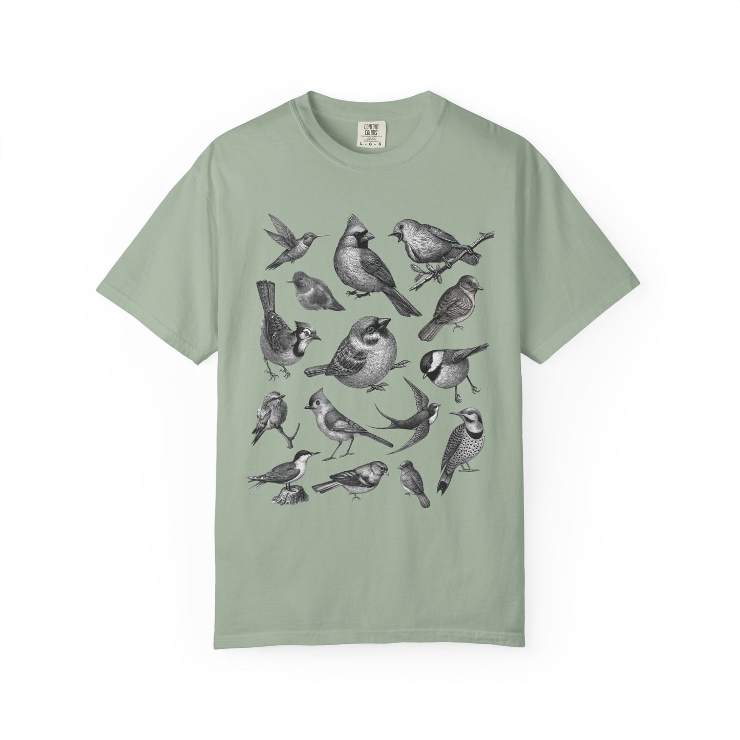 "Bird Collage" Bird Lover Tee