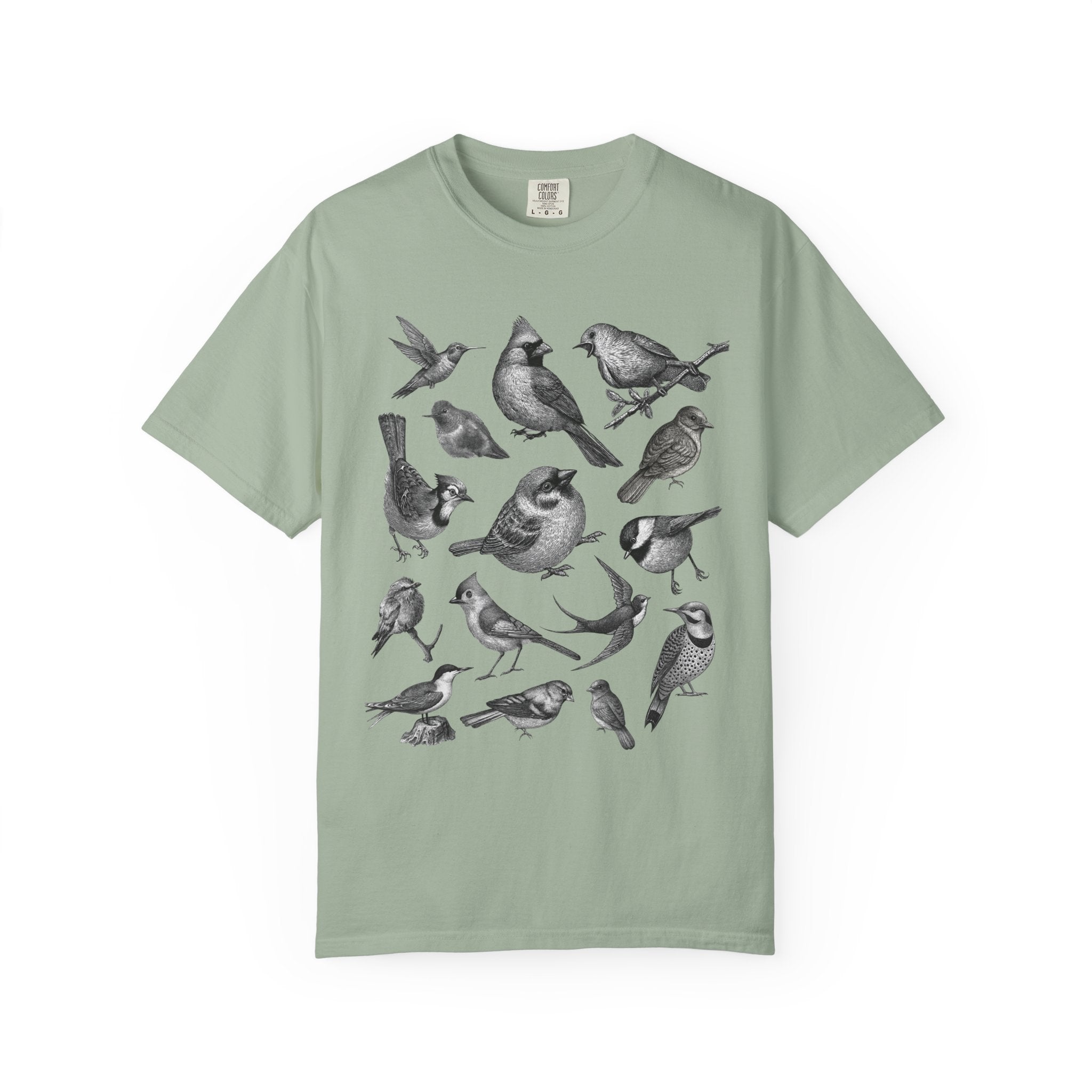 "Bird Collage" Bird Lover Tee